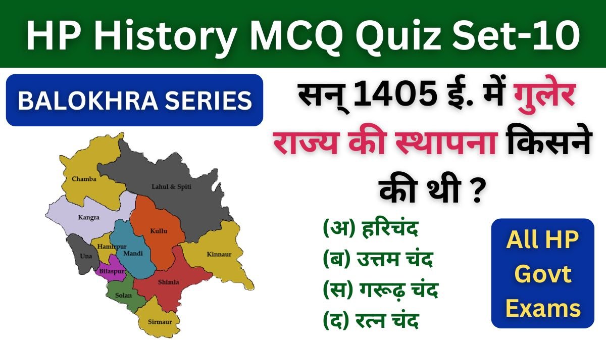 HP History MCQ Quiz Set-10