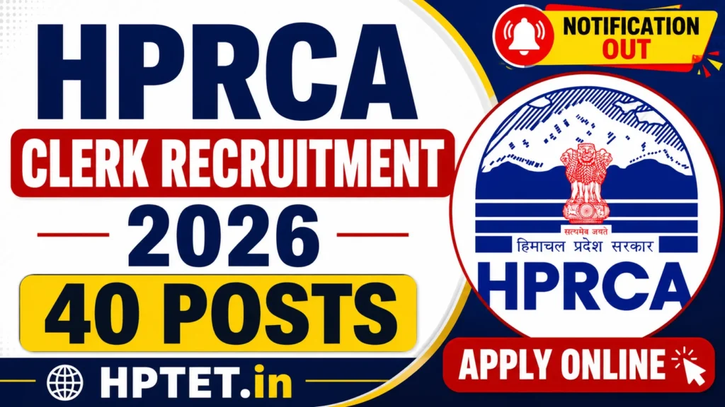 HPRCA Clerk Recruitment 2026, 40 Clerk (Job Trainee) Posts Announced, Apply Online